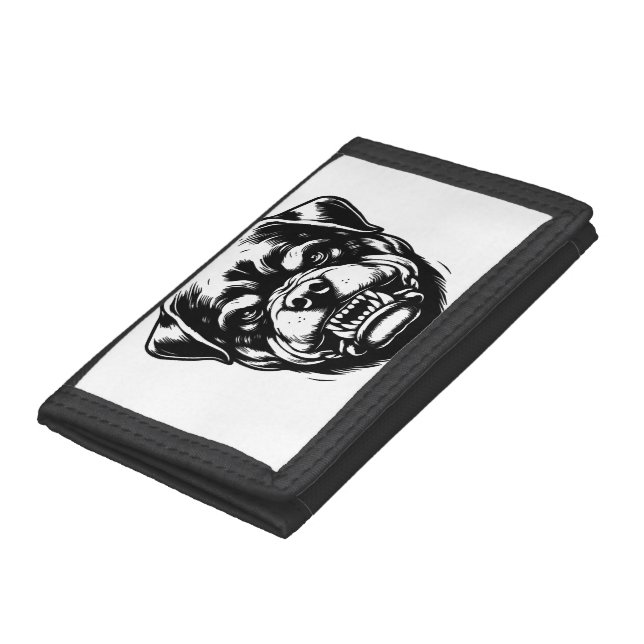 Rottweiler Dog  Trifold Wallet (Bottom)