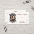 Rottweiler Dog Walker Pet Sitting Business Card | Zazzle