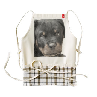 Rottweiler dog zazzle HEART apron