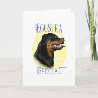 Rottweiler Eggstra Special Holiday Card