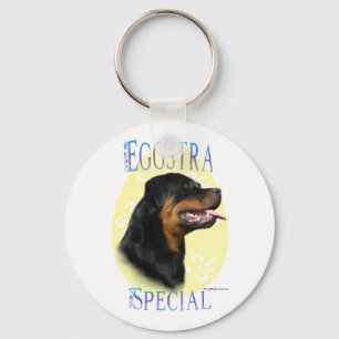 Rottweiler Eggstra Special Keychain