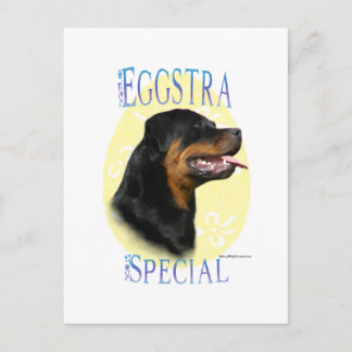 Rottweiler Eggstra Special Postcard