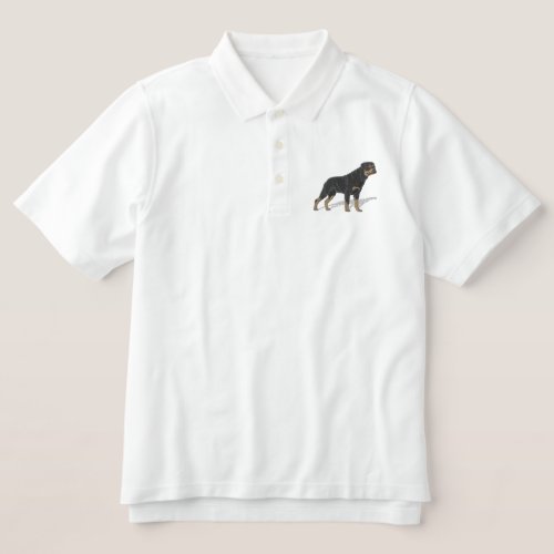 Rottweiler Embroidered Polo Shirt