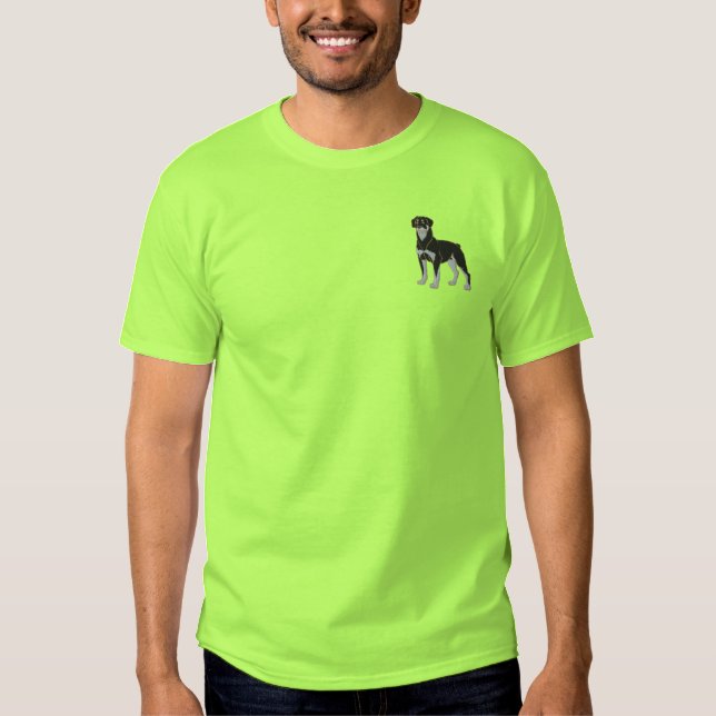 Rottweiler Embroidered T-Shirt (Front)