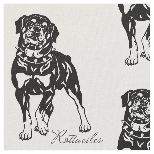 rottweiler fabric (Close Up)