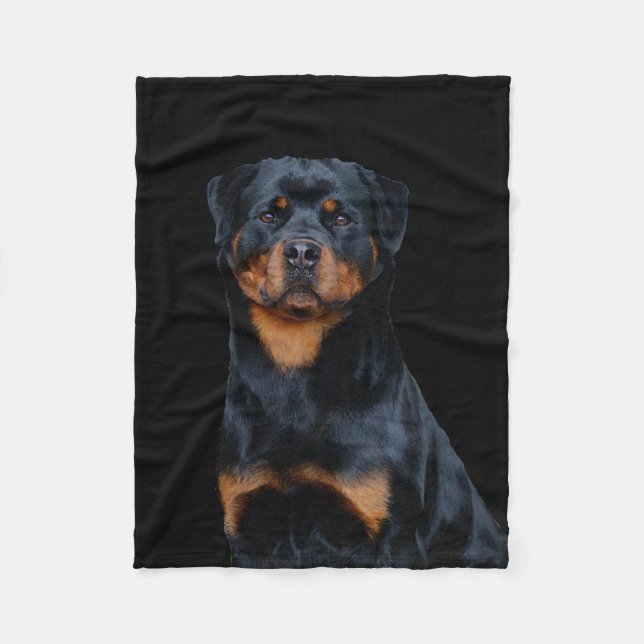 Rottweiler  fleece blanket (Front)