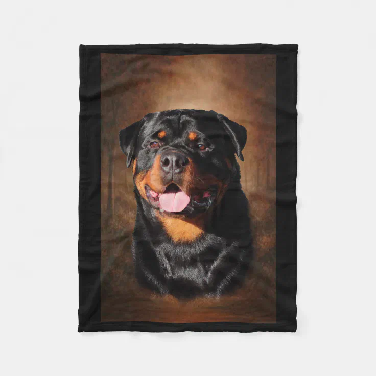 Rottweiler Fleece Blanket Zazzle