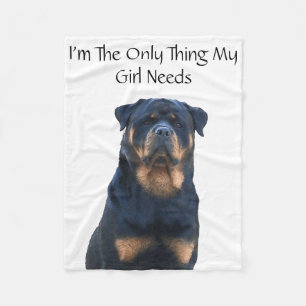 Rottweiler Fleece Blanket