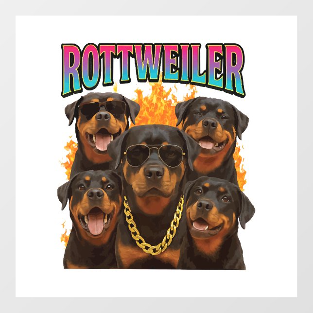 Rottweiler  floor decals (Front)