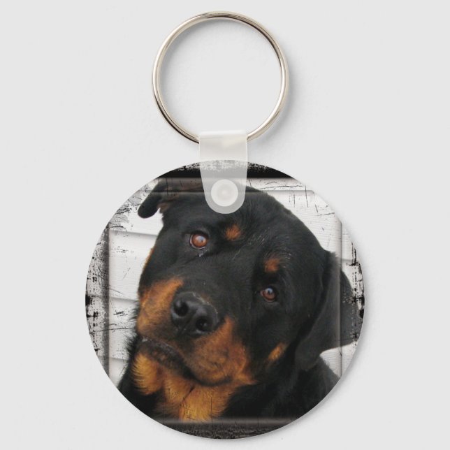 rottweiler-framed keychain (Front)