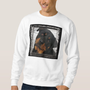 rottweiler-framed sweatshirt