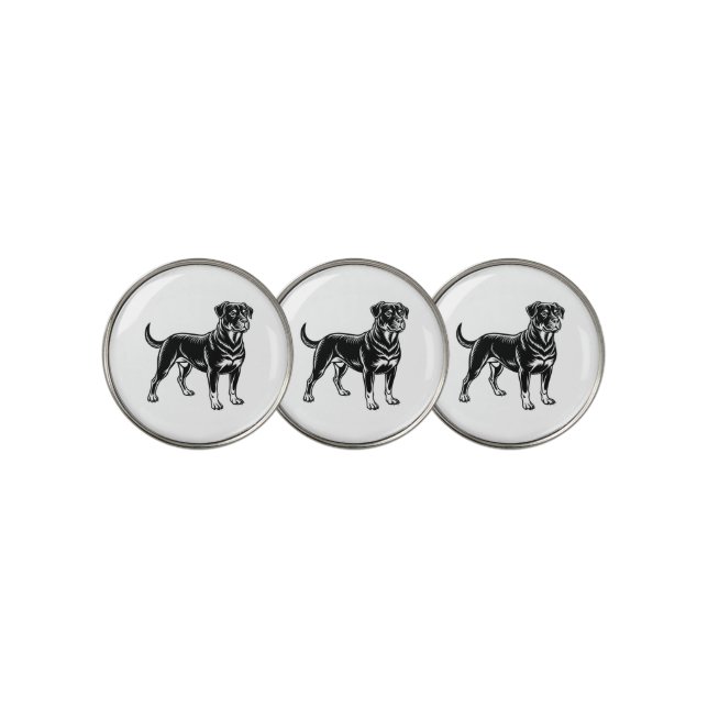 Rottweiler, full body golf ball marker (3 Up)