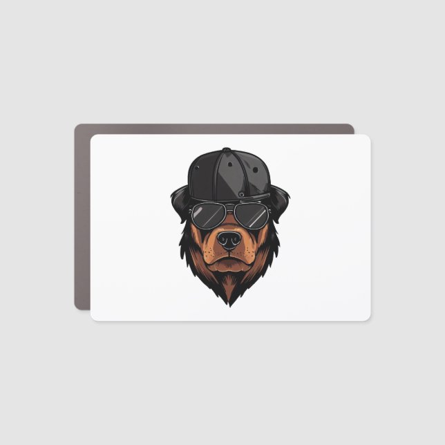 Rottweiler Gangster  Car Magnet (Front)