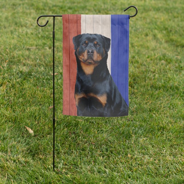 Rottweiler  garden flag (In SItu)