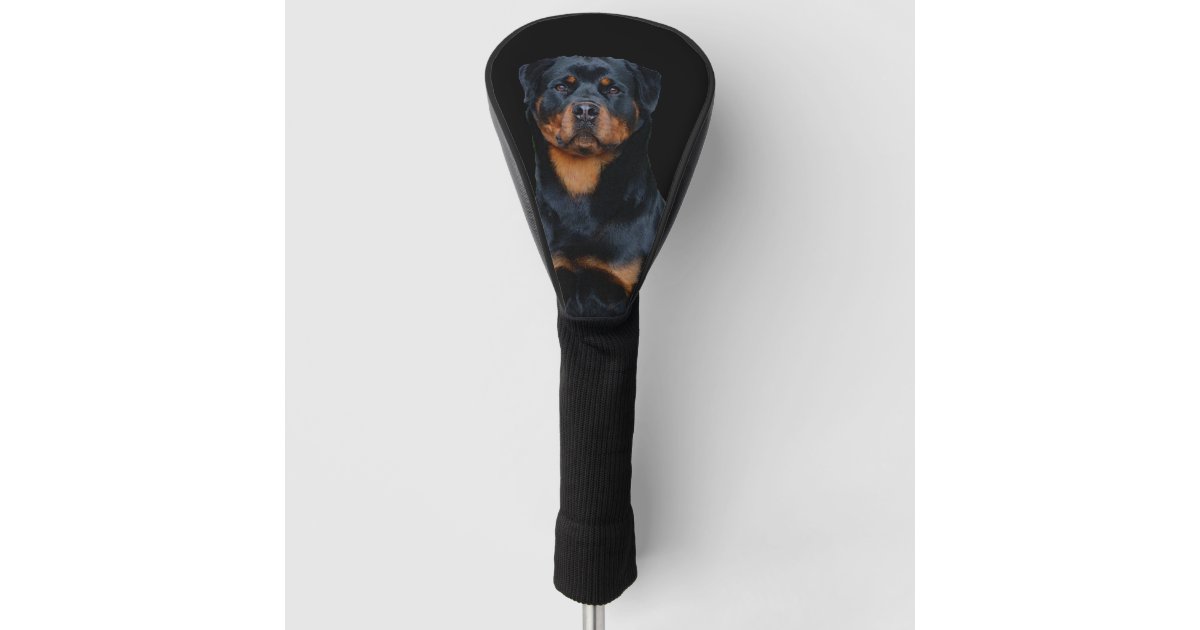 Rottweiler golf head cover Zazzle