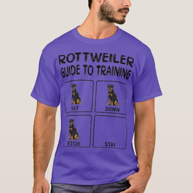 Rottweiler Guide To Training Dog Obedience T-Shirt (Front)