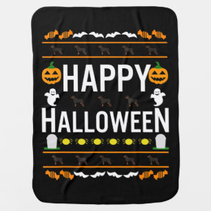 Rottweiler Halloween Lazy Ugly Costume Dog T-Shirt Baby Blanket