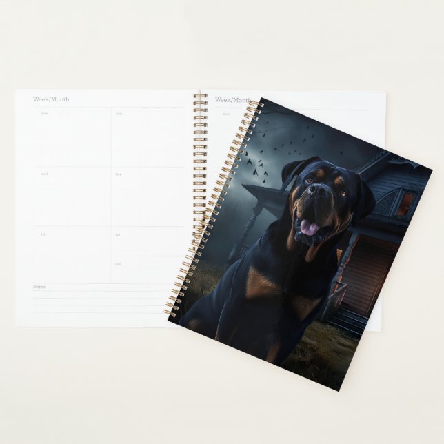 Rottweiler Halloween Scary  Planner (Display)