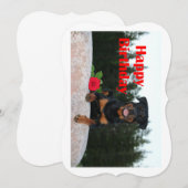rottweiler happy birthday (Front/Back)