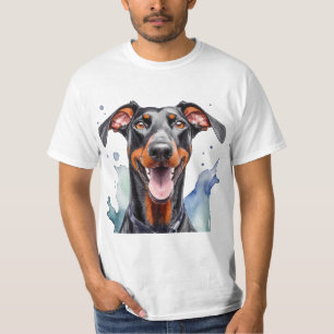 Rottweiler Happy Face Dog  T-Shirt