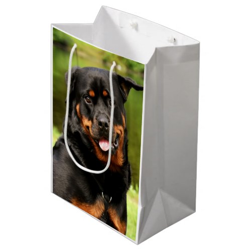 Rottweiler Happy Medium Gift Bag