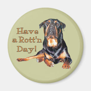 Rottweiler Have A Rotten Day Magnet