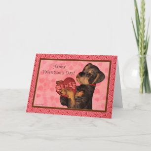 Rottweiler Heart Candy Valentine's Day Blank Card