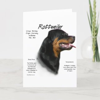 Rottweiler History Design Card