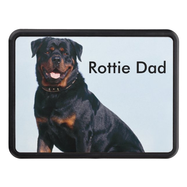 Rottweiler Hitch Cover, Personalize It! Tow Hitch Cover (Front)