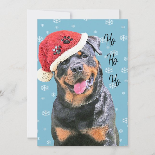 Rottweiler Holiday Card (Front)