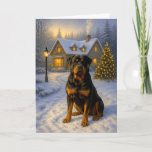 Rottweiler Holiday Card