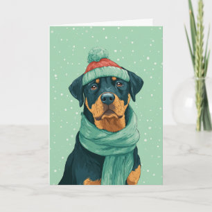 Rottweiler Holiday Greeting Card