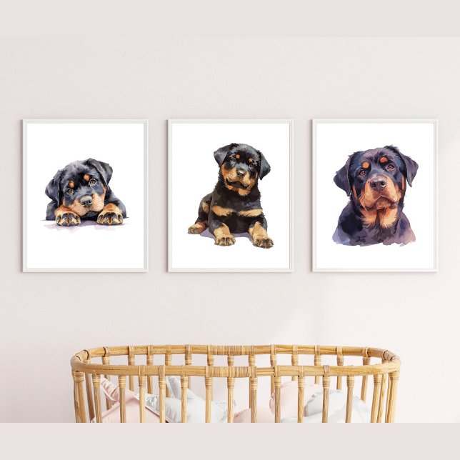 Rottweiler Home Decor, Rottweiler Wall Art Sets (Creator Uploaded)