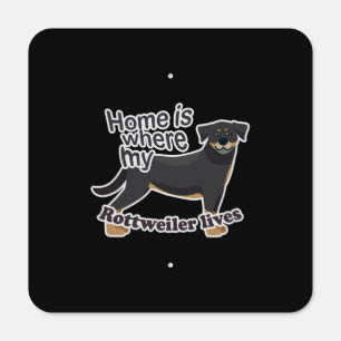 Rottweiler Home Metal Sign