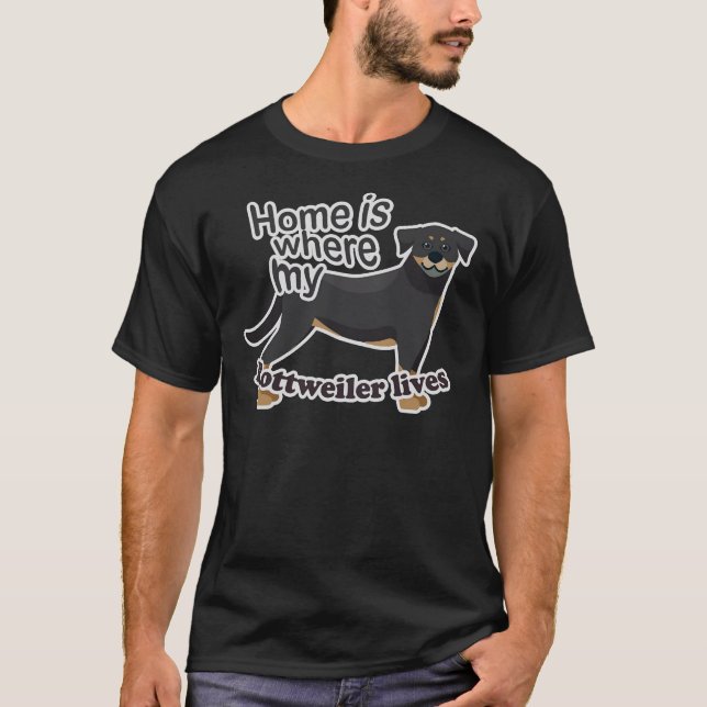 Rottweiler Home T-Shirt (Front)