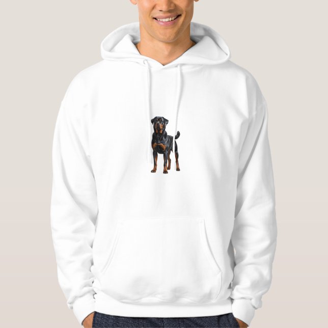 Rottweiler Hoodie – Dual Image Design (Front)
