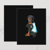 Rottweiler I Love Mom Tattoo (Front/Back)
