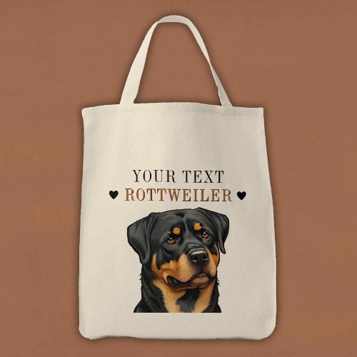 Rottweiler Illustration Doggy bag Love Fun Gift
