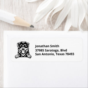 ROTTWEILER   Image on Return Address Label