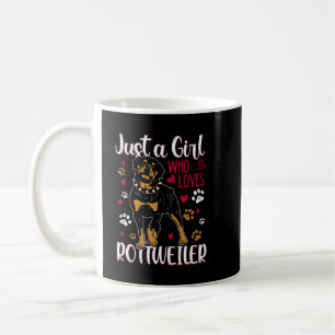 Rottweiler Just a Girl Who Loves Rottweilers Coffee Mug
