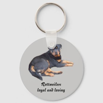 Rottweiler Keychain by normagolden at Zazzle