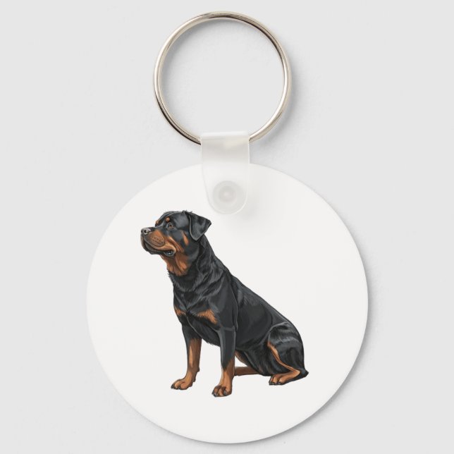 Rottweiler Keychain (Front)
