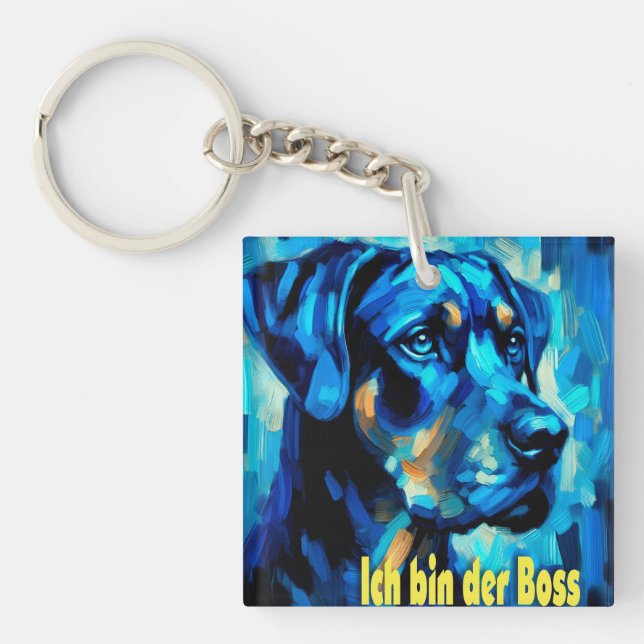 Rottweiler Keychain (Front)