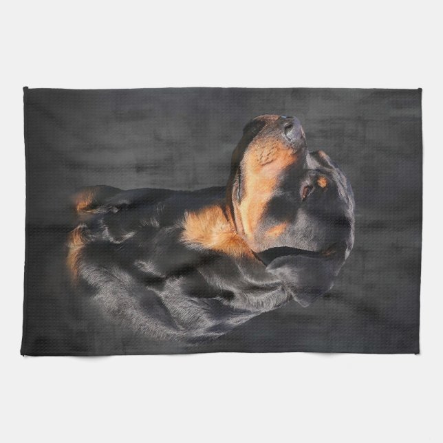 Rottweiler Kitchen Towel (Horizontal)