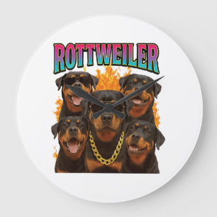Rottweiler  large clock