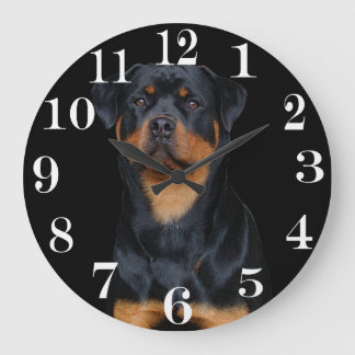 Rottweiler large clock