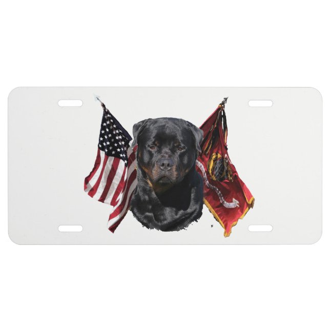 Rottweiler License Plates (Front)