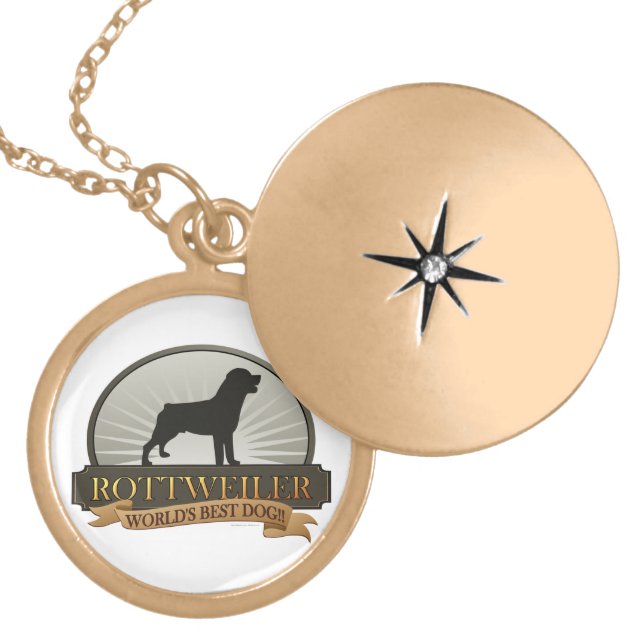Rottweiler Locket Necklace (Front)