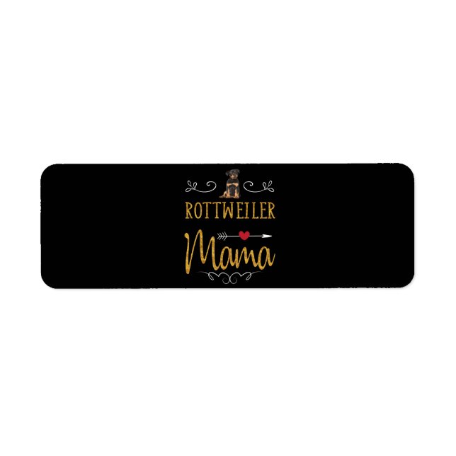 Rottweiler love mama label (Front)