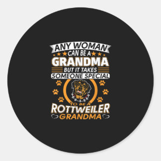 rottweiler lover grandma best gift idea rottweiler classic round sticker